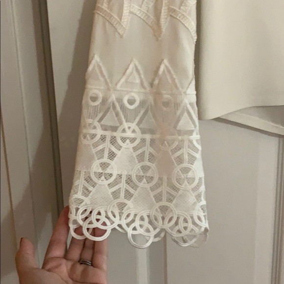 Ramy Brook NY White blouse w/ detailed bell sleeve - Picture 5 of 12